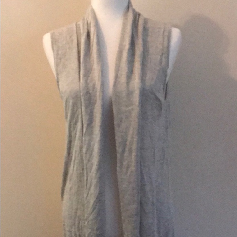 Women’s Light Heather Gray Open Front Cardigan